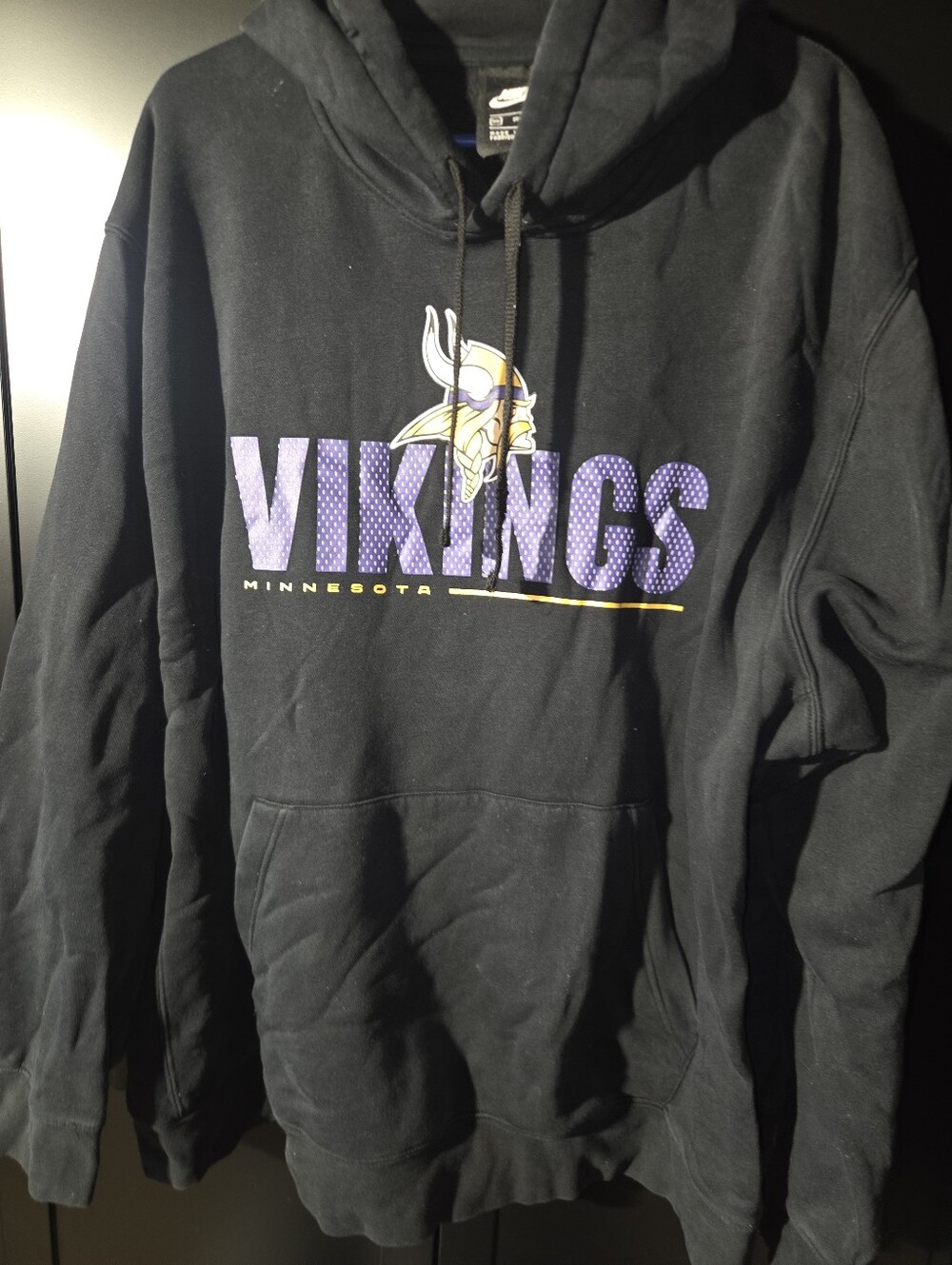 Minnesota Vikings Black Graphic Nike Hoodie Men's 3XL